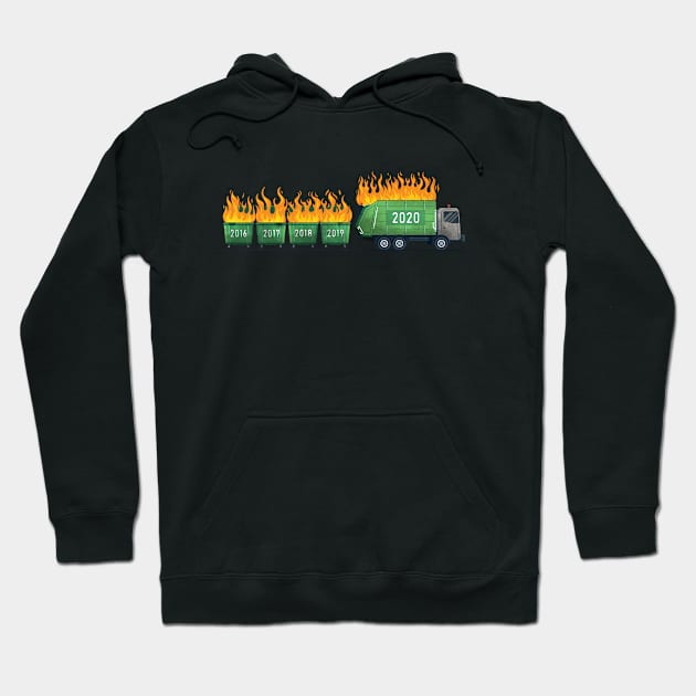 Dumpster Fires Hoodie by NinthStreetShirts